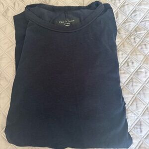 rag & bone Dark Navy Crew Neck Short Sleeve Tee